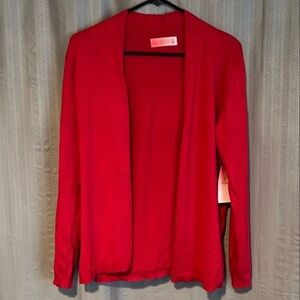 Elegant Red Women's Cardigan